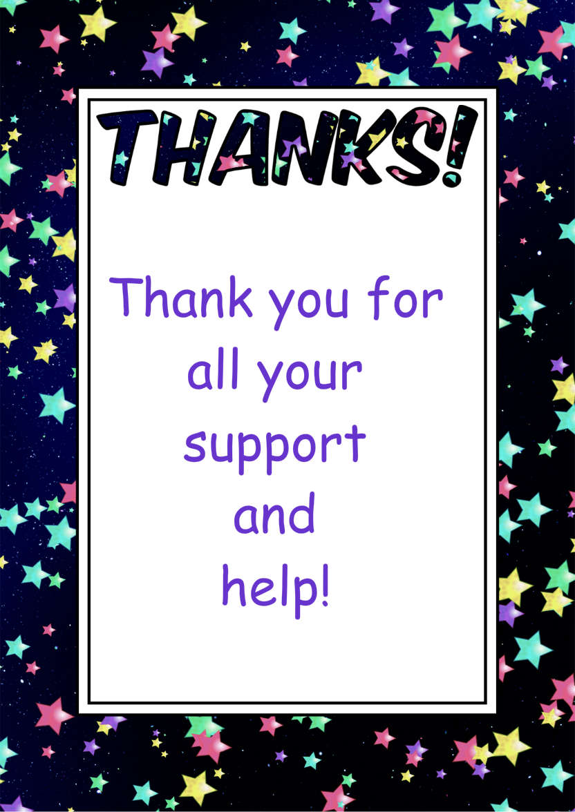 Thank You Stars Card Front - card made with Crafty Bob's Card Creator