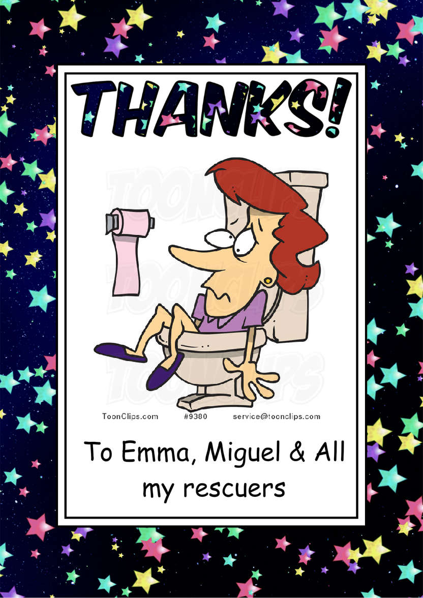 Thank You Stars Card Front - card made with Crafty Bob's Card Creator