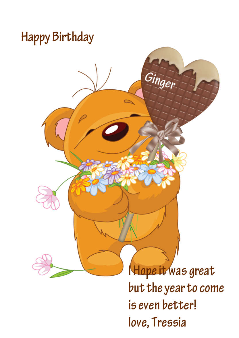 Bear Hugs - card made with Crafty Bob's Card Creator