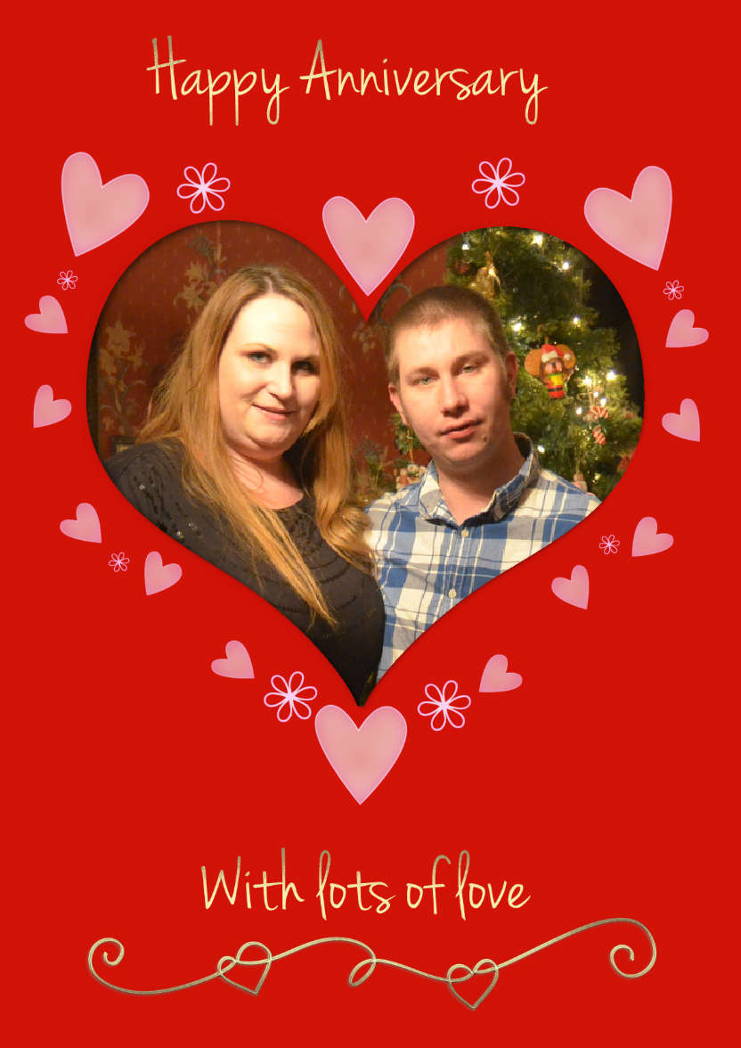 Anniversary Heart - card made with Crafty Bob's Card Creator
