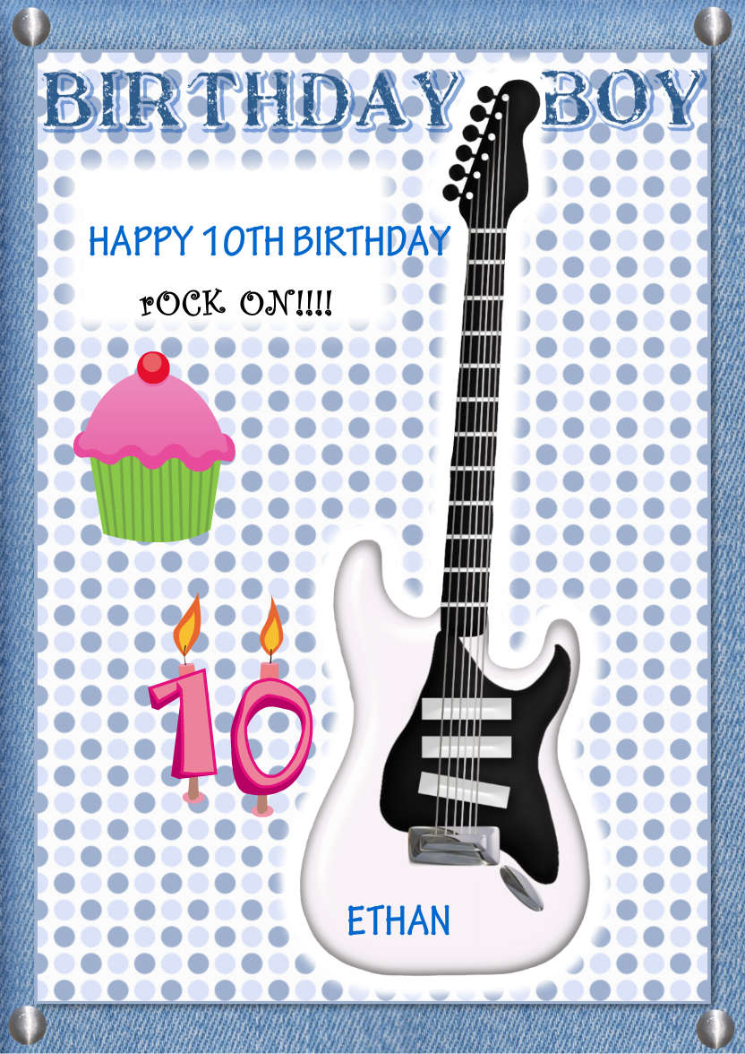 Guitar Fan - card made with Crafty Bob's Card Creator