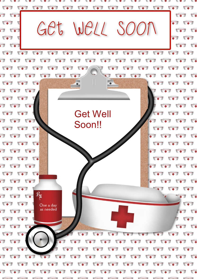 Get Well Soon - card made with Crafty Bob's Card Creator