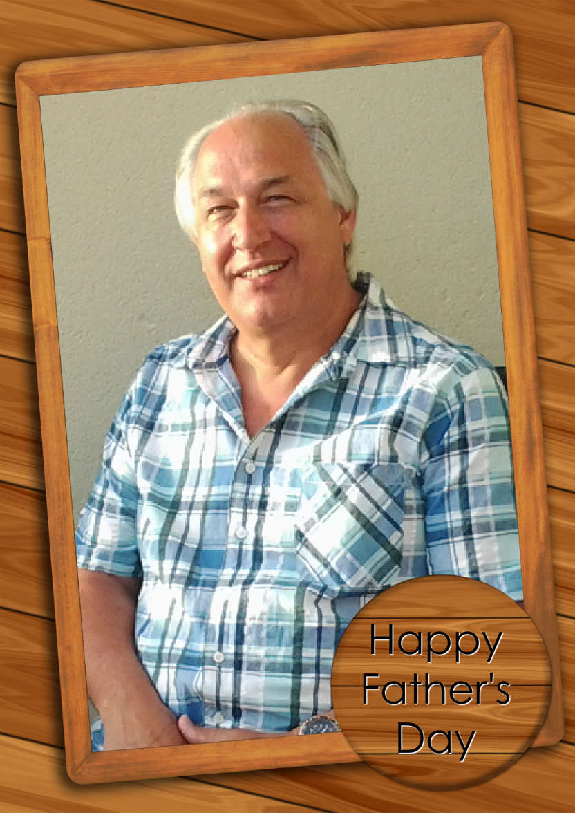 Wooden Frame Photo Card - card made with Crafty Bob's Card Creator