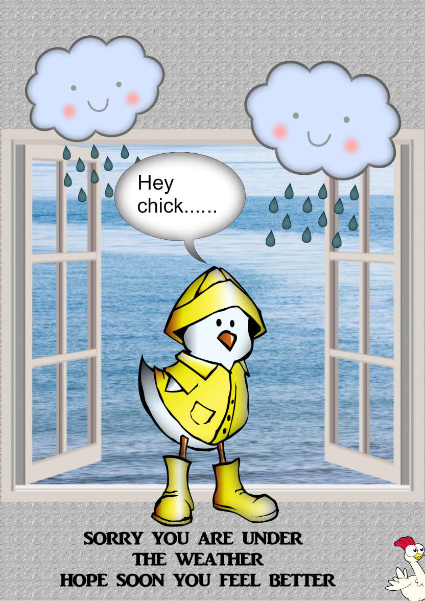 Under the Weather - card made with Crafty Bob's Card Creator