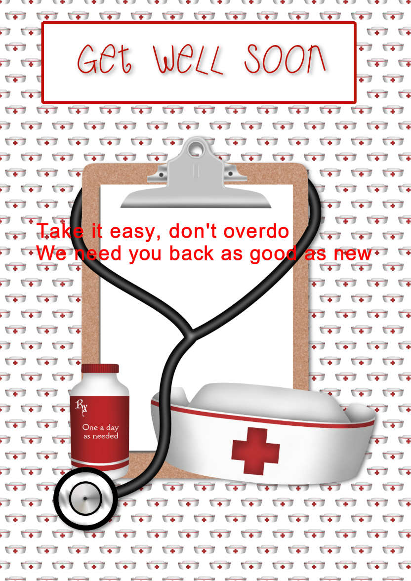 Get Well Soon - card made with Crafty Bob's Card Creator