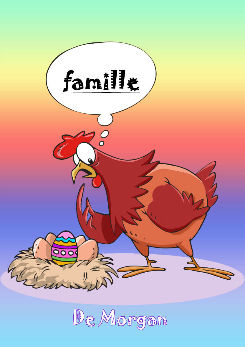 Confused Chicken Humorous Easter Card Front - card made with Crafty Bob's Card Creator