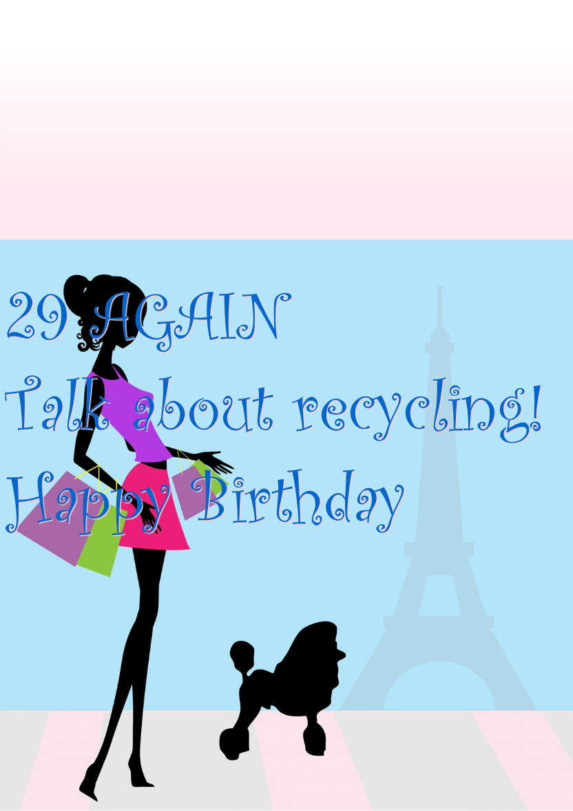 Shopping in Paris - card made with Crafty Bob's Card Creator
