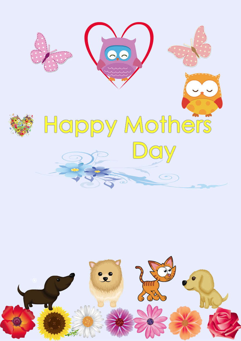 Light Blue Plain Background - card made with Crafty Bob's Card Creator