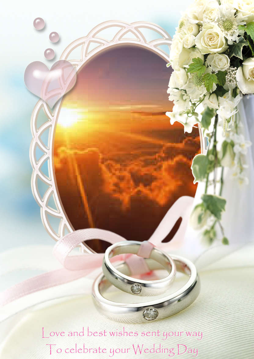 Wedding Day/anniversary Aperture Card - card made with Crafty Bob's Card Creator