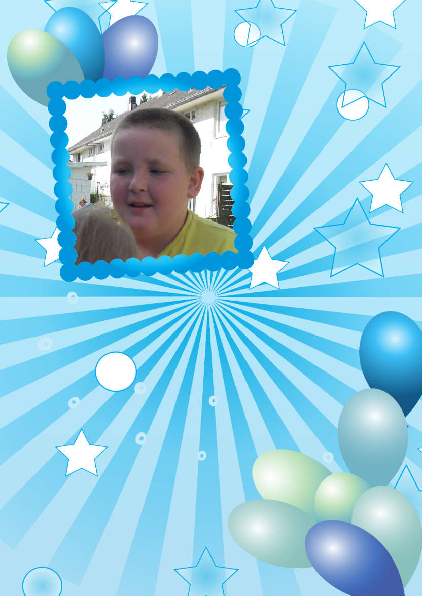 Birthday Balloons Aperture Card Front - card made with Crafty Bob's Card Creator