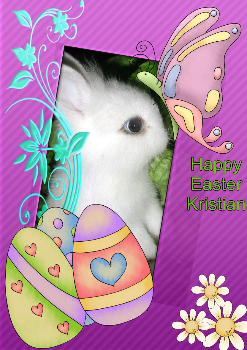 Easter Fun - card made with Crafty Bob's Card Creator