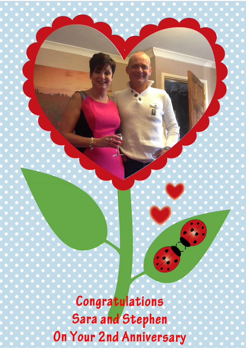 More Ladybirds in Love - card made with Crafty Bob's Card Creator