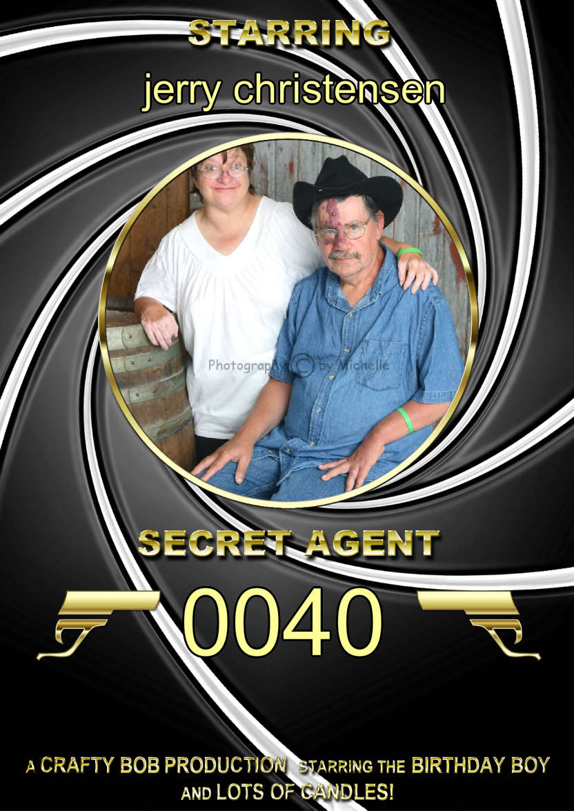 Spoof Secret Agent Photo Card - card made with Crafty Bob's Card Creator