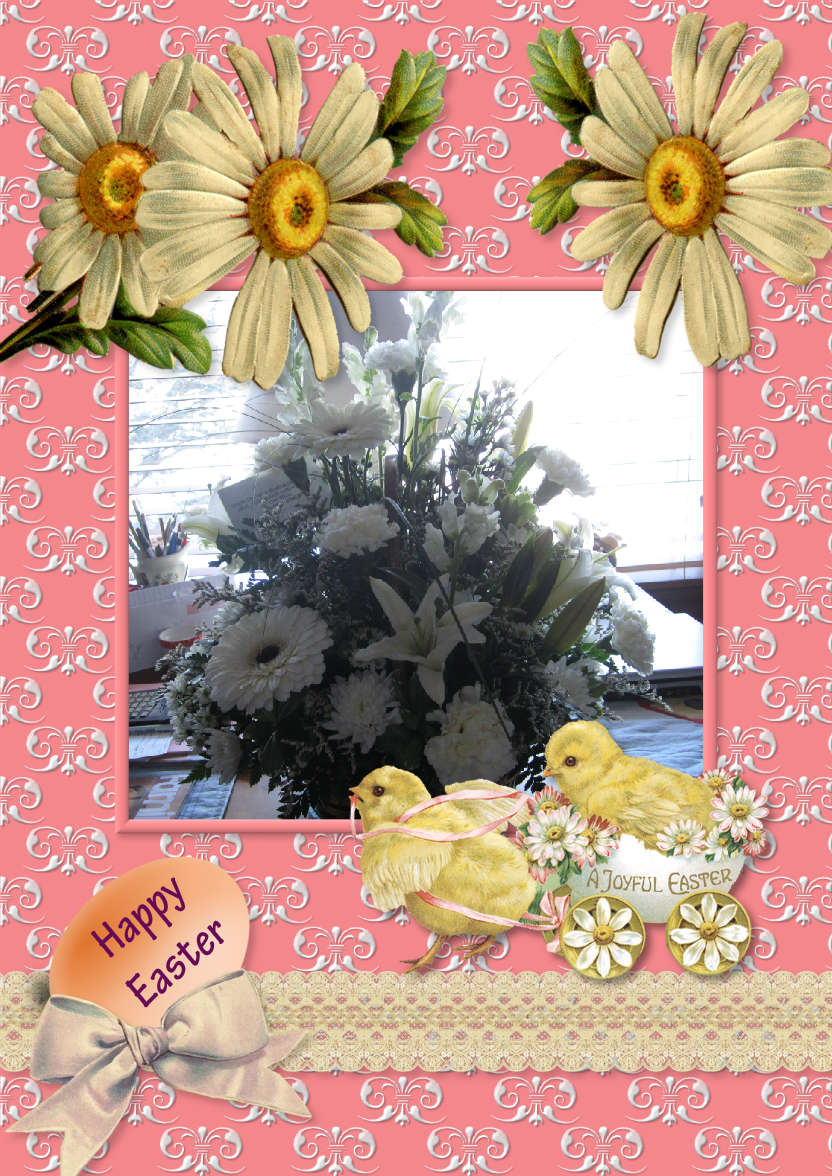 Easter Wagon - card made with Crafty Bob's Card Creator