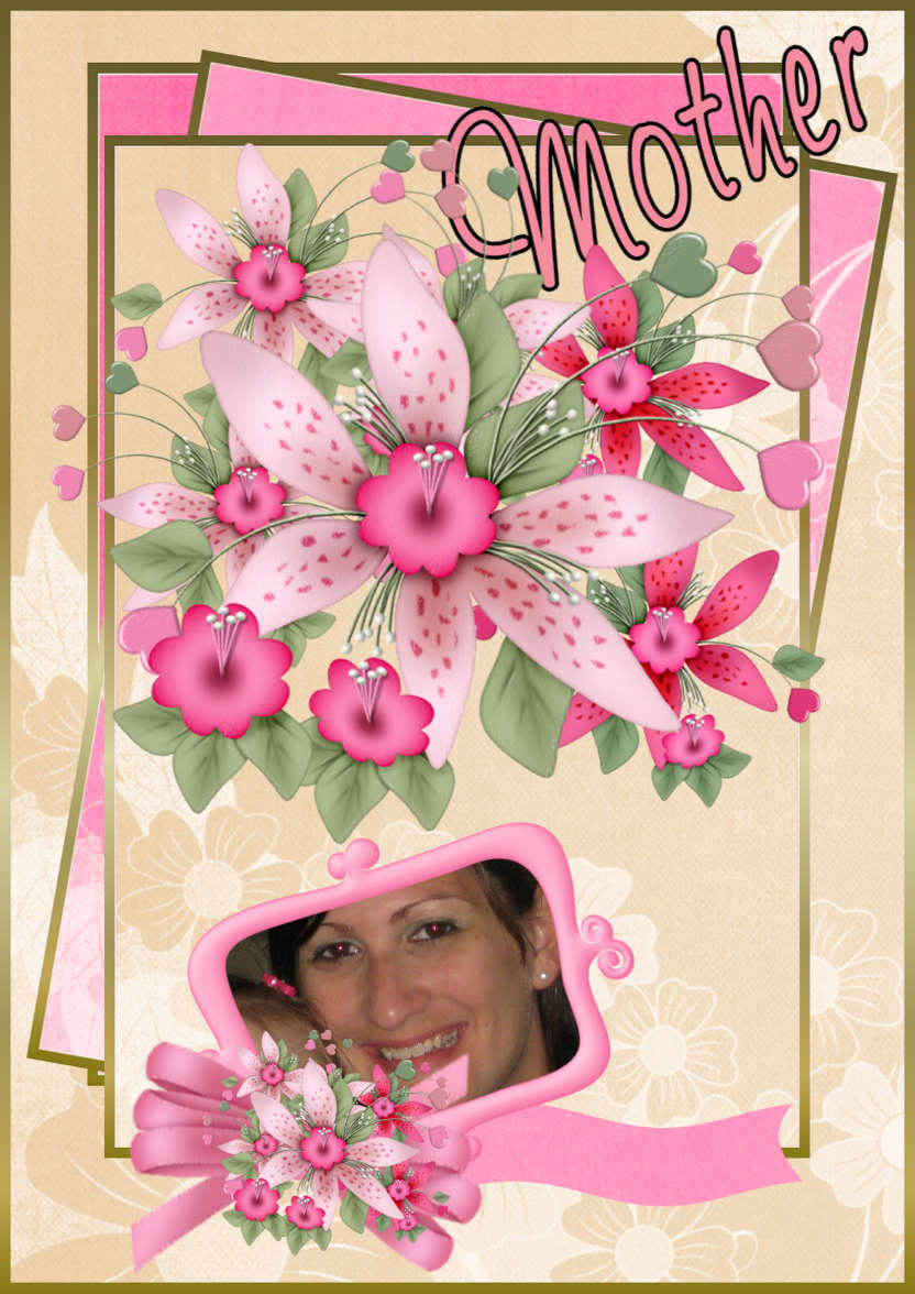 On Mother's Day - card made with Crafty Bob's Card Creator