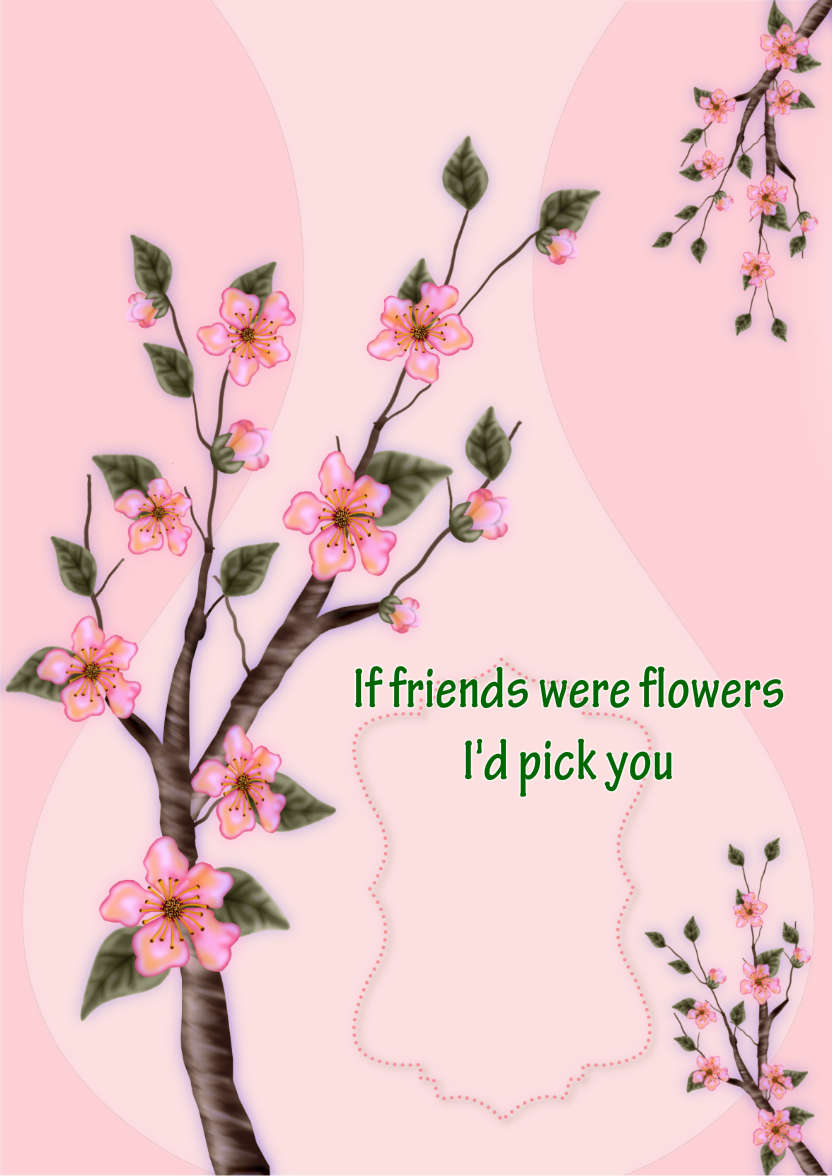 Apple Blossom - card made with Crafty Bob's Card Creator