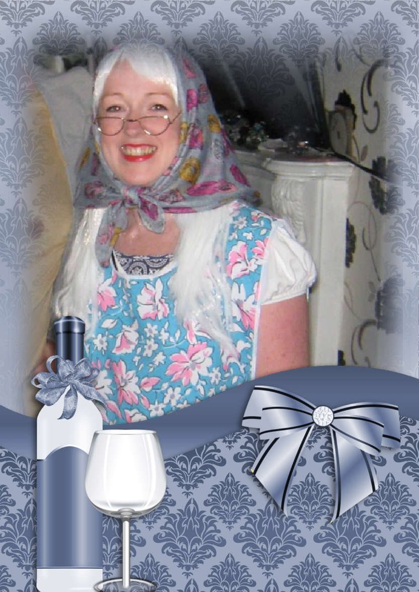 Blue Delights - card made with Crafty Bob's Card Creator