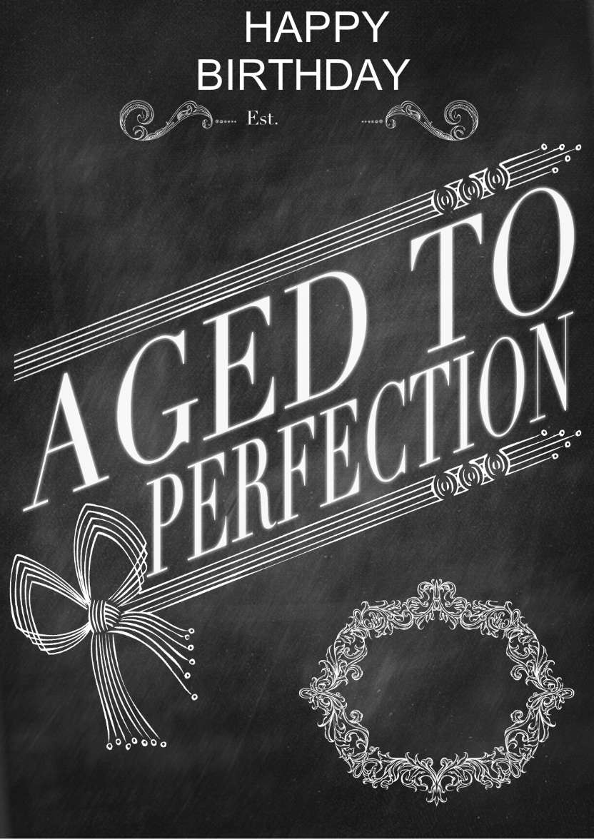 Aged to Perfection - card made with Crafty Bob's Card Creator