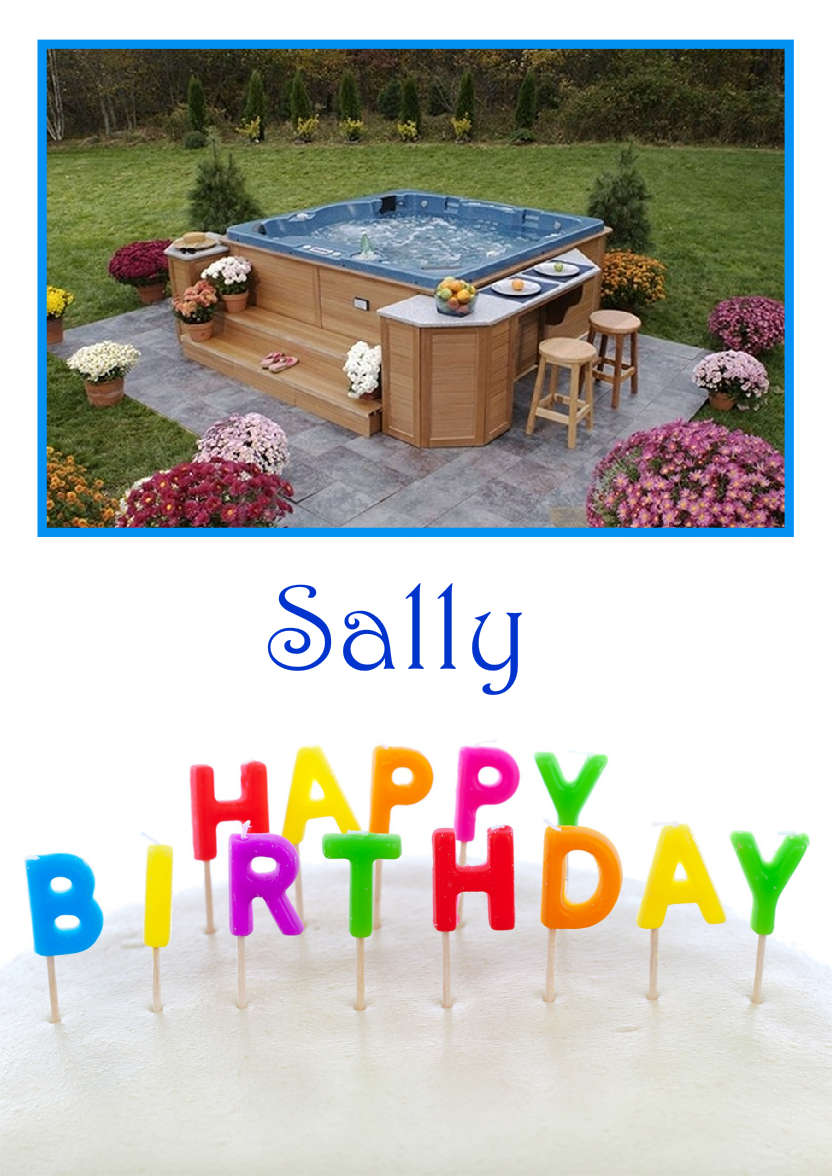 Birthday Candles Aperture Card - card made with Crafty Bob's Card Creator
