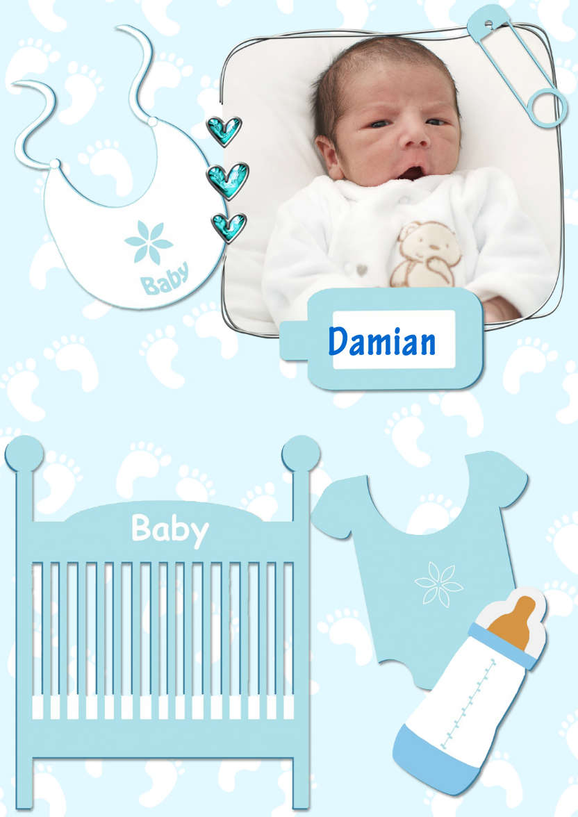 Baby Boy Aperture - card made with Crafty Bob's Card Creator