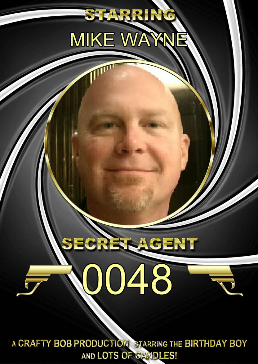 Spoof Secret Agent Photo Card - card made with Crafty Bob's Card Creator