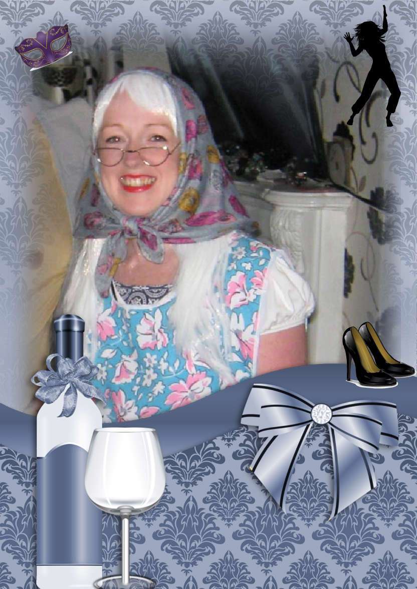 Blue Delights - card made with Crafty Bob's Card Creator