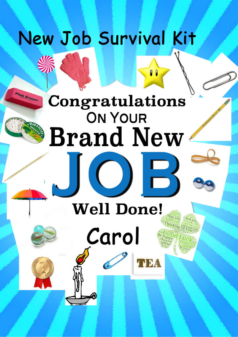 New Job Card - card made with Crafty Bob's Card Creator