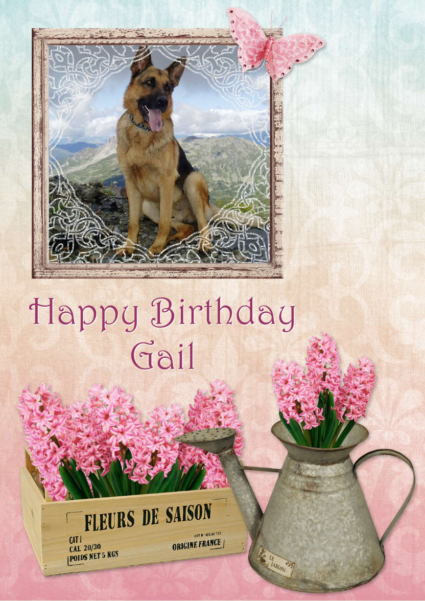A Little Bit Shabby - card made with Crafty Bob's Card Creator