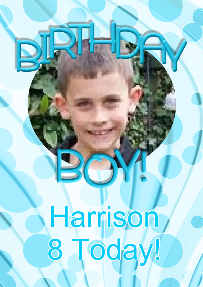 Birthday Boy Aperture Frame Card - card made with Crafty Bob's Card Creator