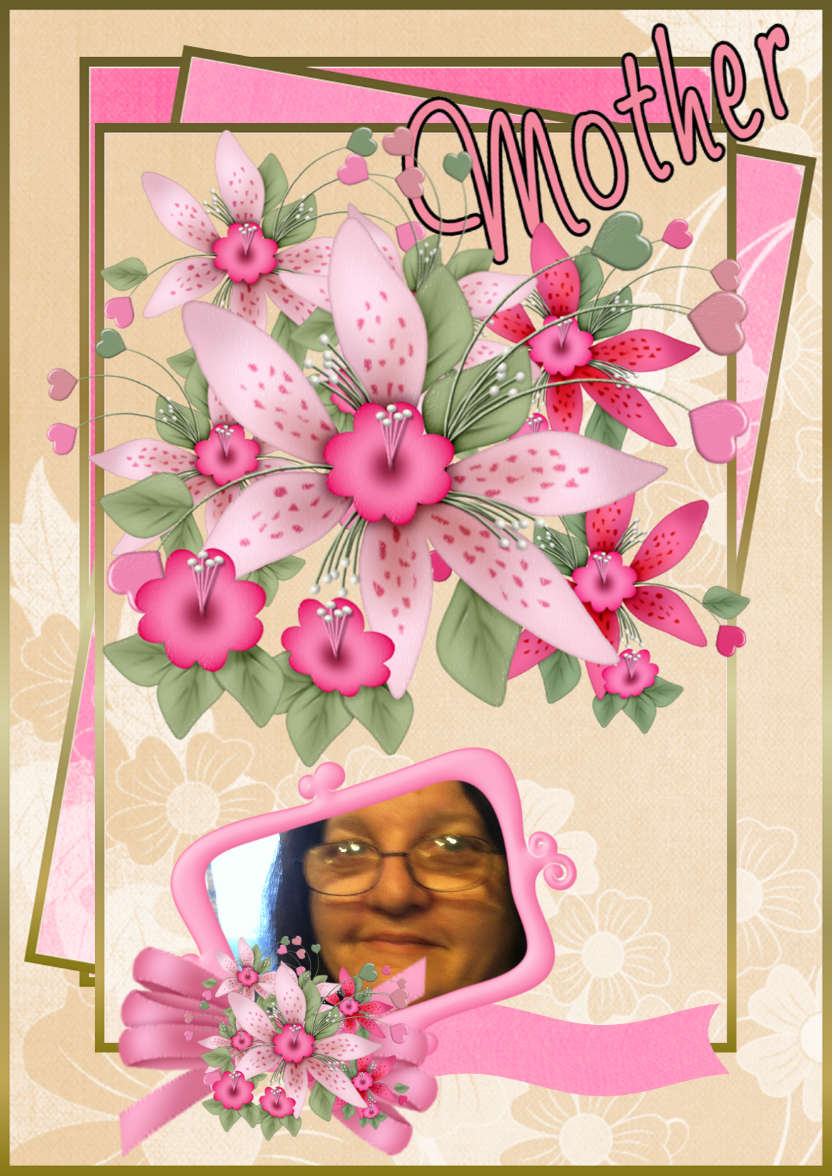 On Mother's Day - card made with Crafty Bob's Card Creator