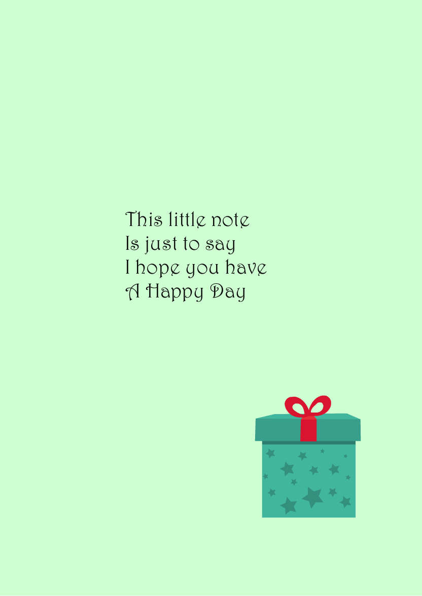 Light Green Plain Background - card made with Crafty Bob's Card Creator