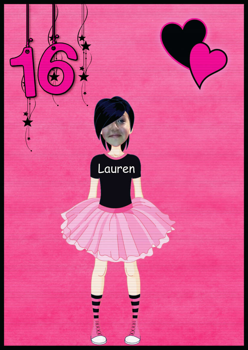 Goth 16 - card made with Crafty Bob's Card Creator