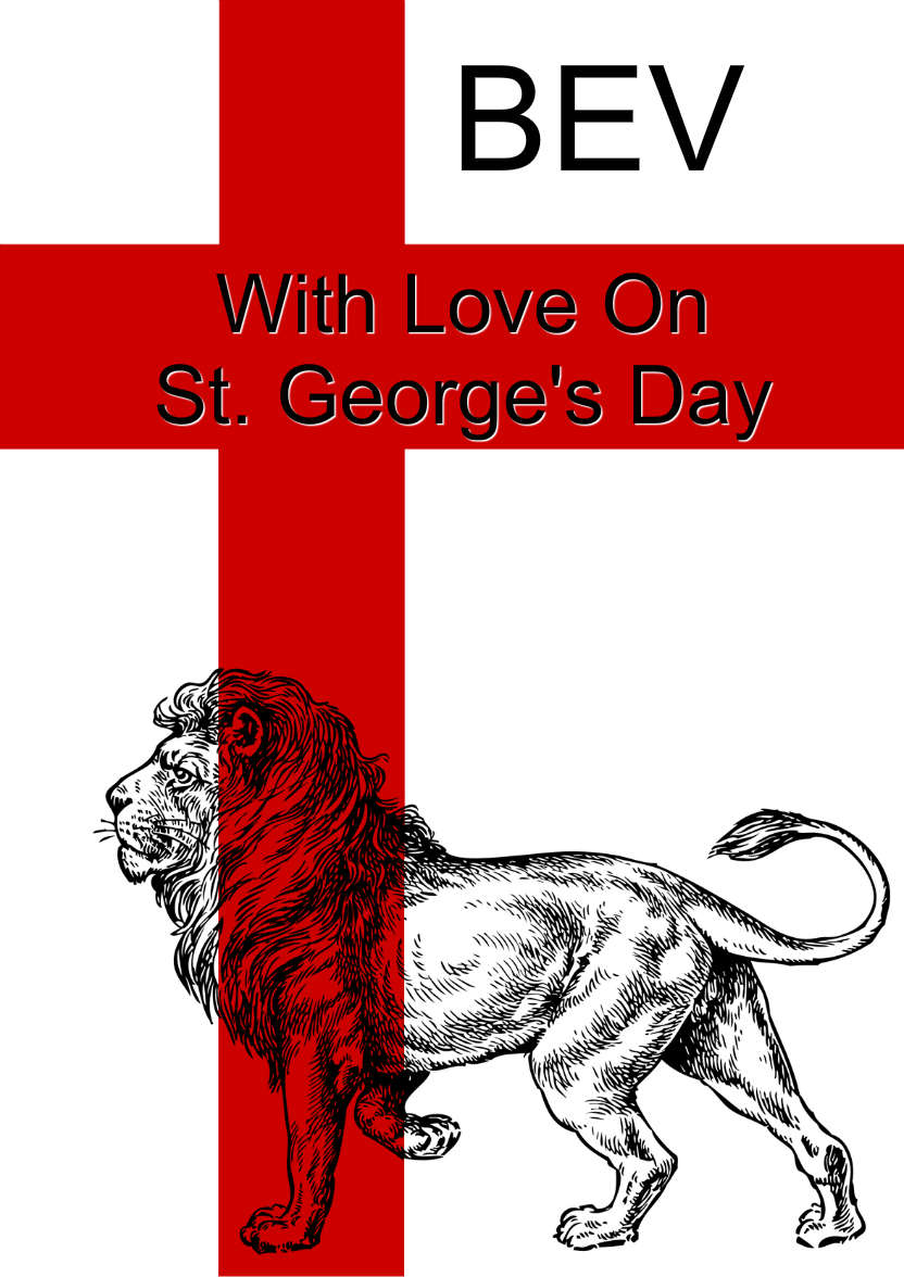 St. George's Day Lion - card made with Crafty Bob's Card Creator
