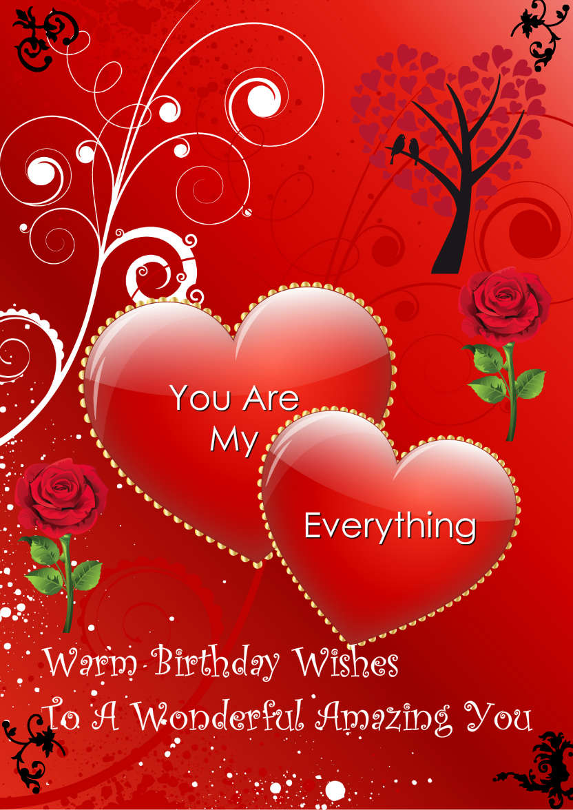 Double Heart Card Front - card made with Crafty Bob's Card Creator