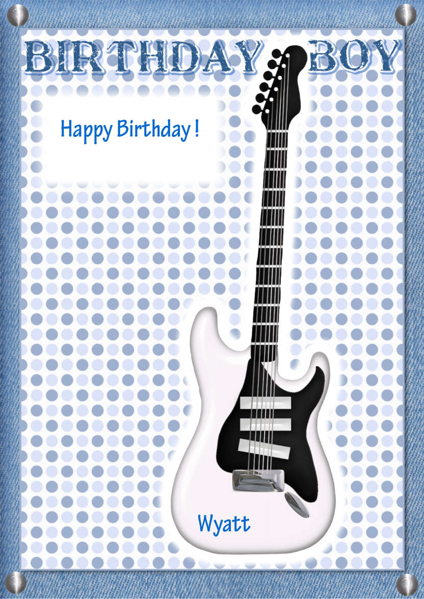 Guitar Fan - card made with Crafty Bob's Card Creator