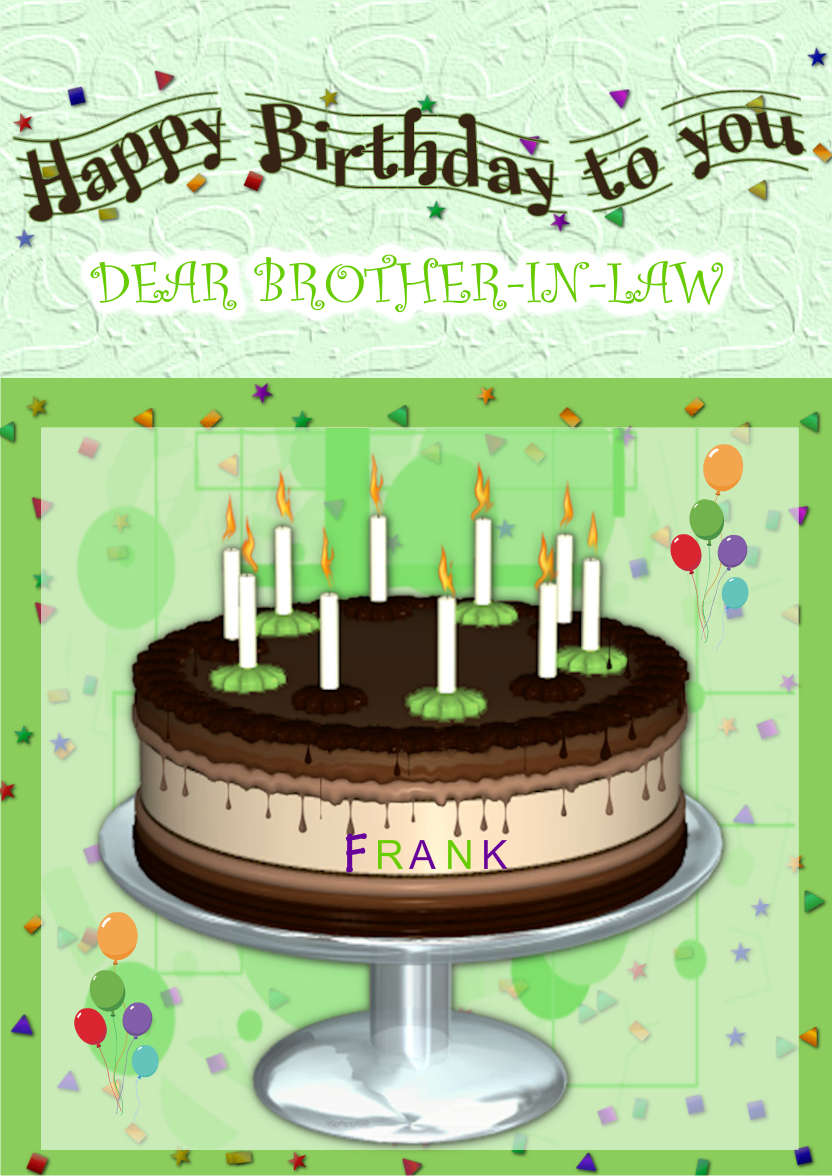 Choc Mint Birthday Cake - card made with Crafty Bob's Card Creator