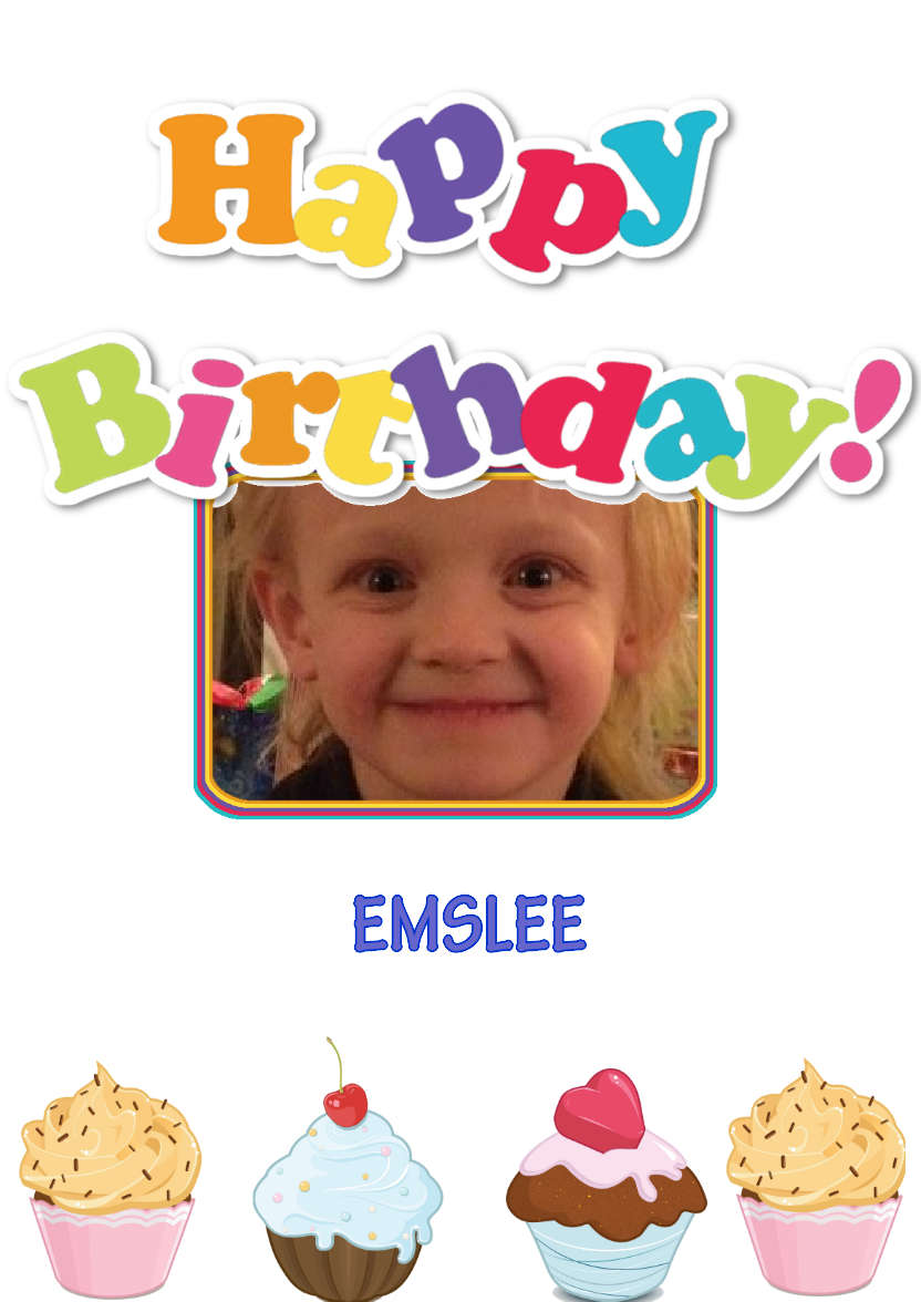 Birthday Greetings - card made with Crafty Bob's Card Creator