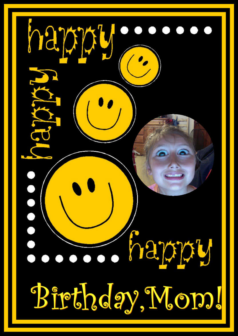 Happy Happy Happy Card Front - card made with Crafty Bob's Card Creator