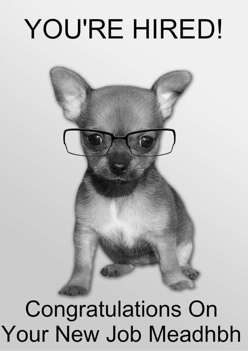 Chihuahua Puppy Card - card made with Crafty Bob's Card Creator