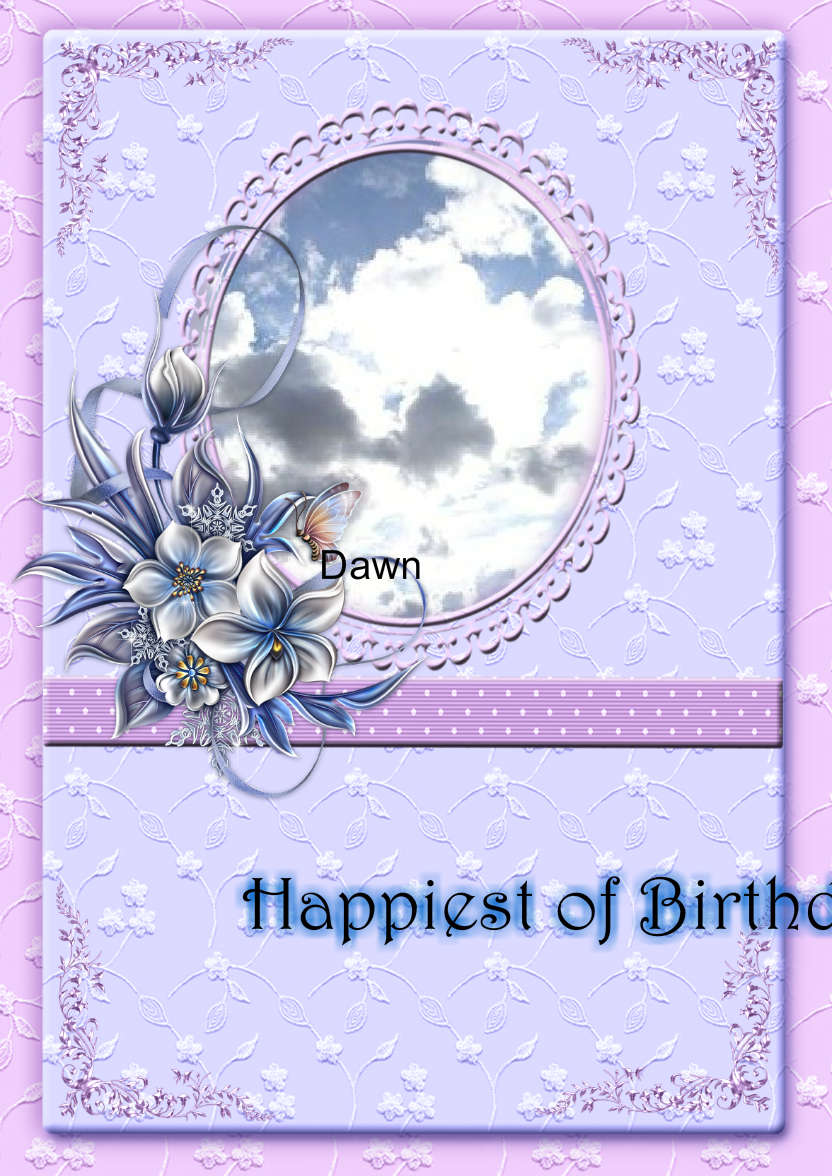 Lacy and Floral Design for Many Occasions - card made with Crafty Bob's Card Creator
