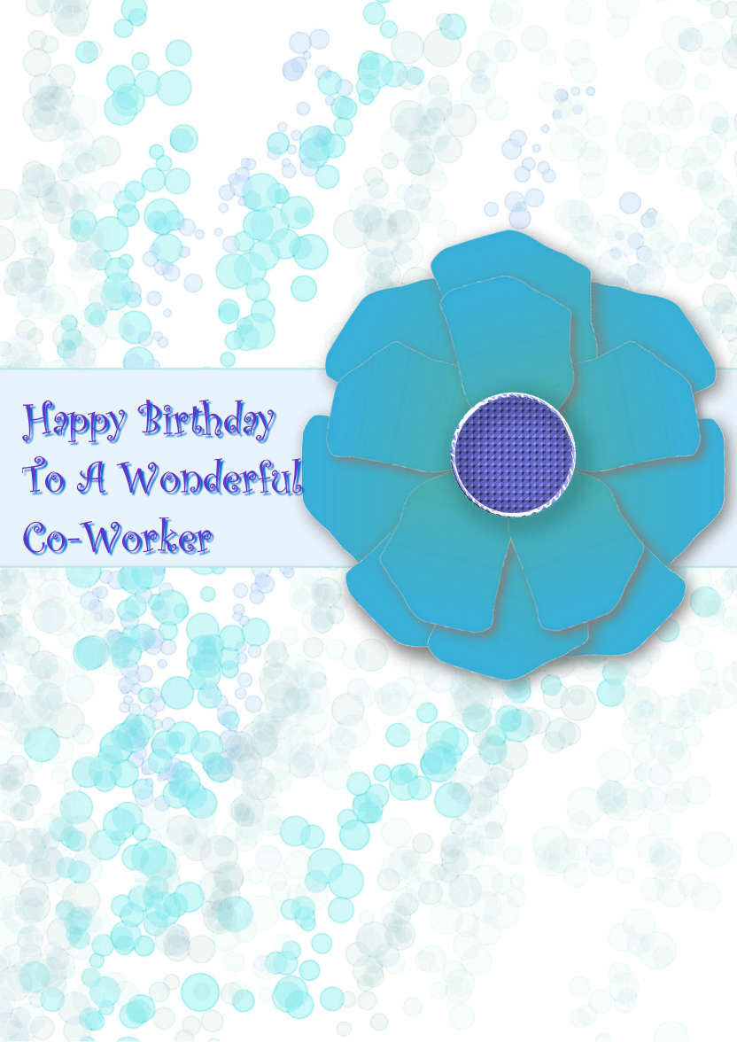 Floral Bubble Card - card made with Crafty Bob's Card Creator