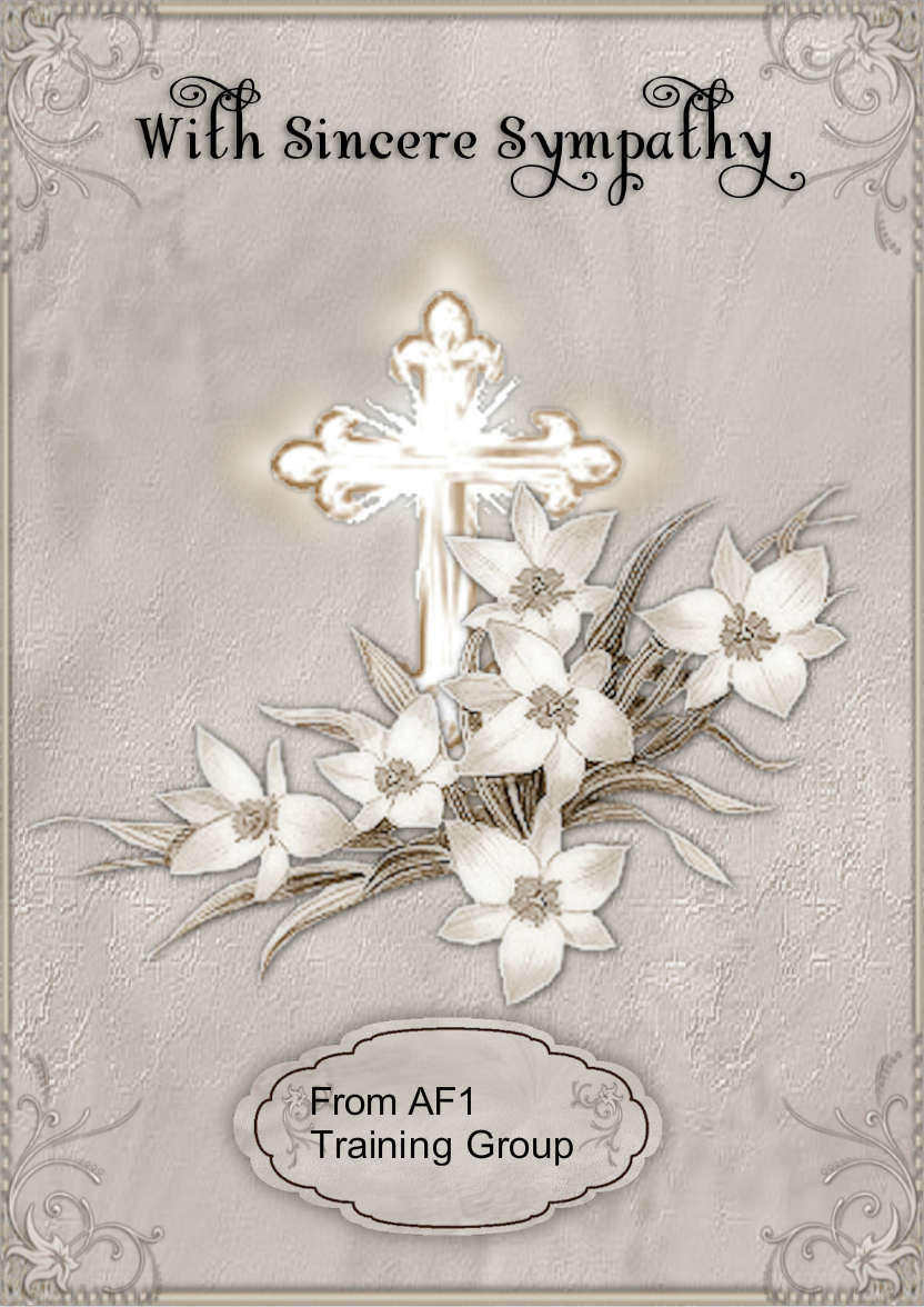 Cross and Floral Sympathy - card made with Crafty Bob's Card Creator