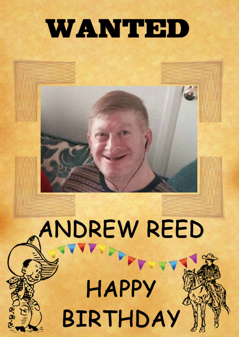 Wanted - card made with Crafty Bob's Card Creator