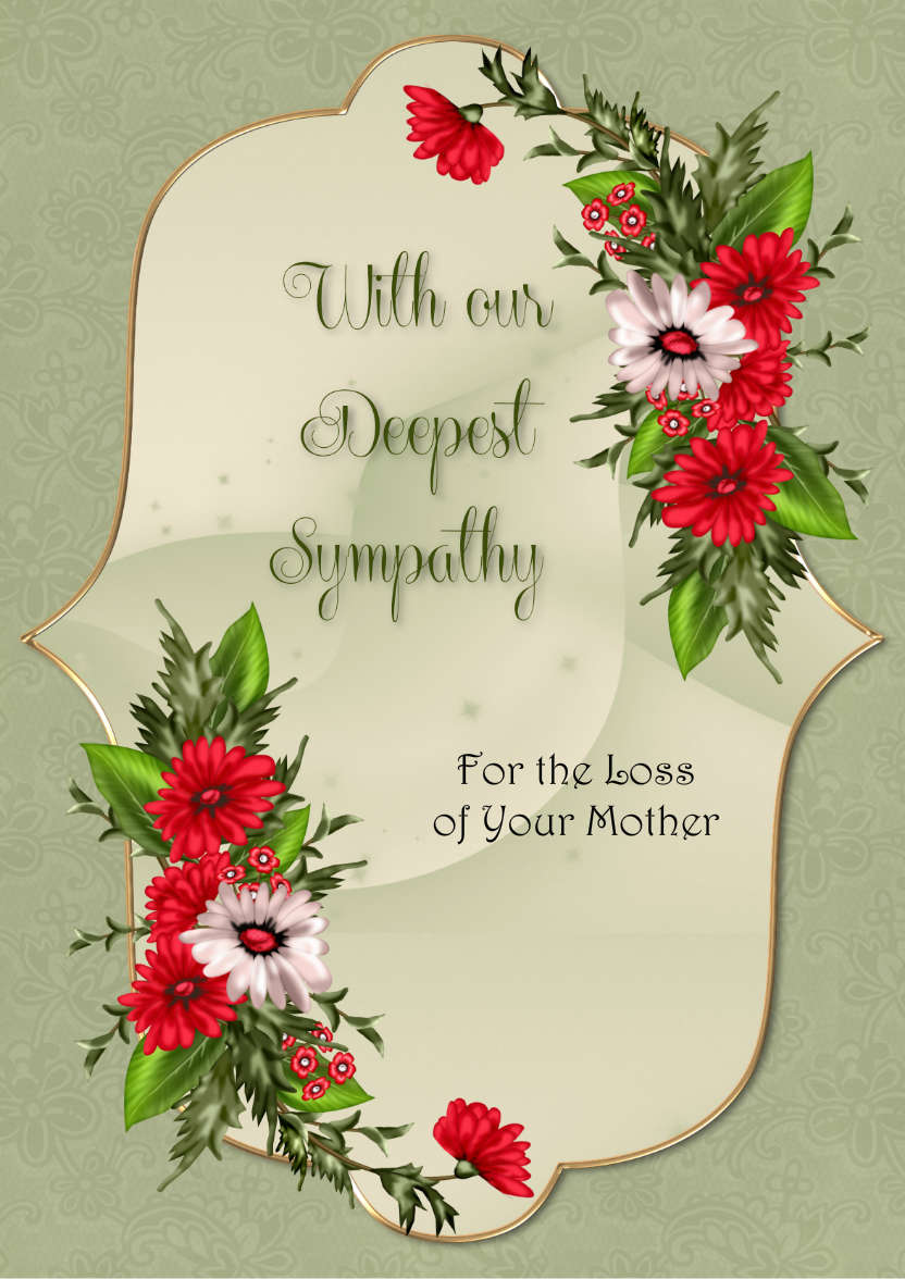 With Our Deepest Sympathy - card made with Crafty Bob's Card Creator