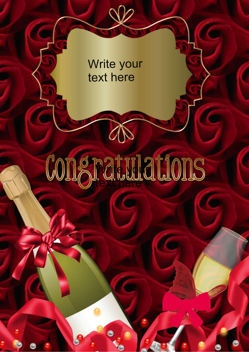 Congratulations to You - card made with Crafty Bob's Card Creator