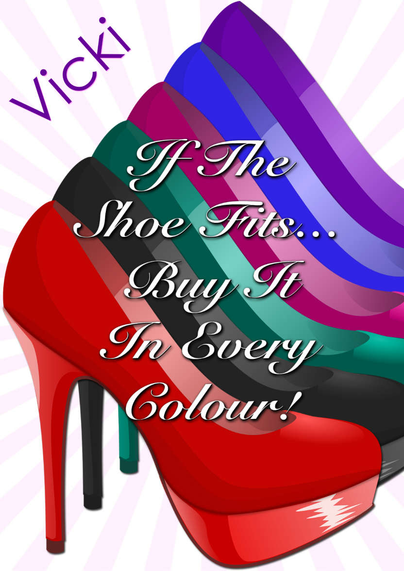 If the Shoe Fits Female Card - card made with Crafty Bob's Card Creator