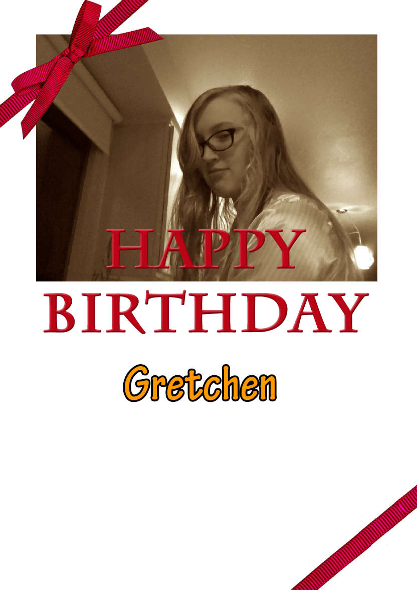 Ribbon Birthday Photo Card - card made with Crafty Bob's Card Creator