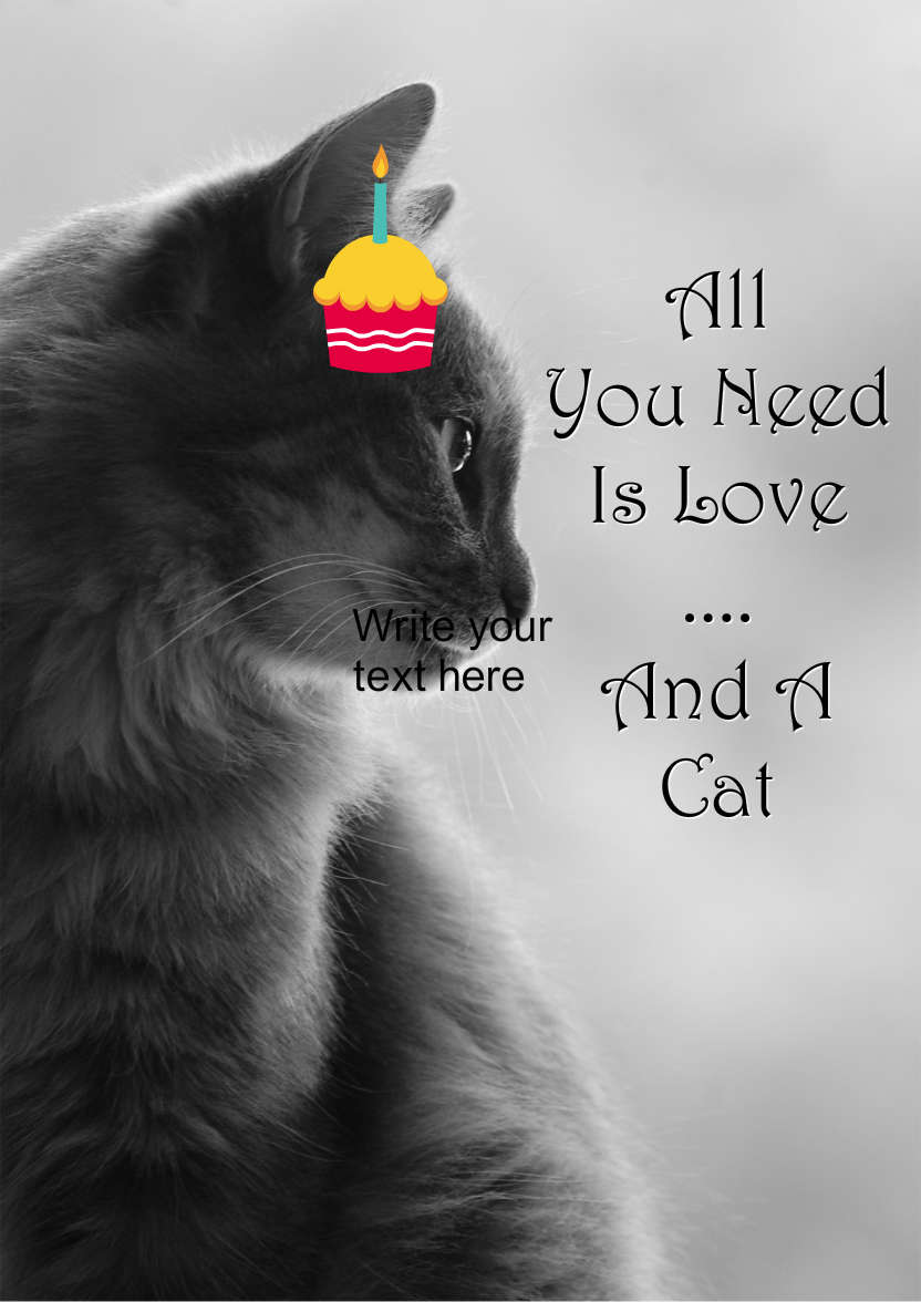 Cat Profile Card - card made with Crafty Bob's Card Creator