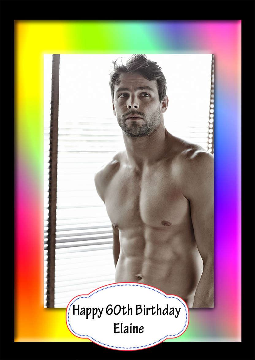 Bright Rainbow Frame Aperture Card - card made with Crafty Bob's Card Creator