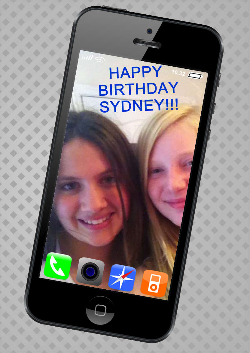 Iphone Style Card - card made with Crafty Bob's Card Creator